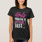 Funny Ax die Ax Thrower Girls gooit, gooit het op T-shirt (Voorkant)