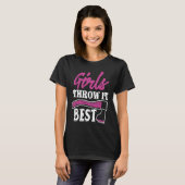 Funny Ax die Ax Thrower Girls gooit, gooit het op T-shirt (Voorkant volledig)