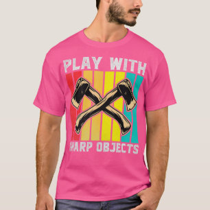 Funny Ax die speelt met scherpe objecten Ax T-shirt