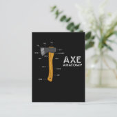 Funny Ax Humor Hatchet Woodworking Ax Throwing Briefkaart (Staand voorkant)