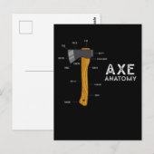 Funny Ax Humor Hatchet Woodworking Ax Throwing Briefkaart (Voorkant / Achterkant)
