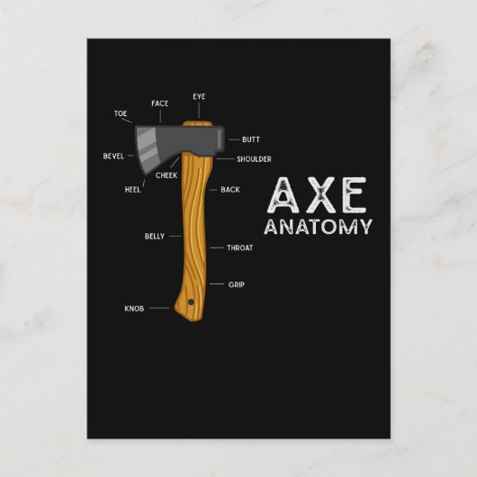 Funny Ax Humor Hatchet Woodworking Ax Throwing Briefkaart (Voorkant)