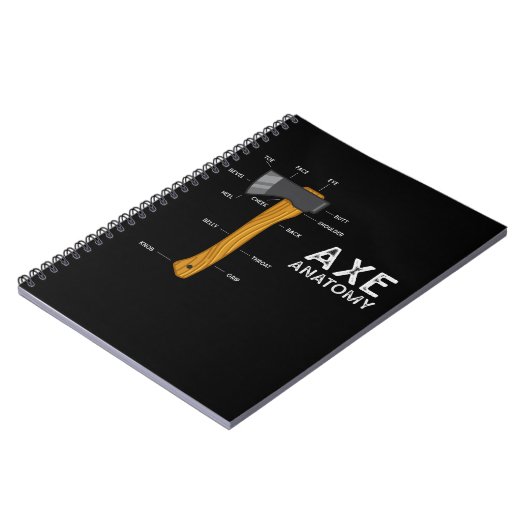 Funny Ax Humor Hatchet Woodworking Ax Throwing Notitieboek (Linkerzijde)