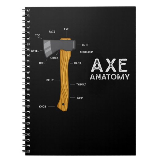 Funny Ax Humor Hatchet Woodworking Ax Throwing Notitieboek (Voorkant)