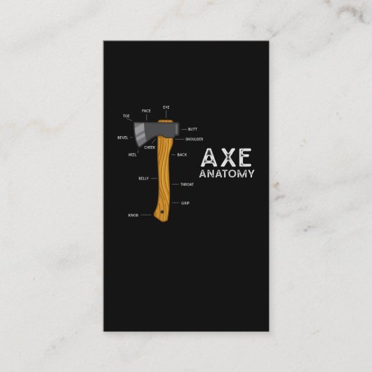Funny Ax Humor Hatchet Woodworking Ax Throwing Visitekaartje (Voorkant)
