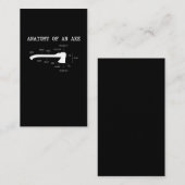 Funny Ax Throwing Anatomy Hatchet Lumberjack Visitekaartje (Voorkant / Achterkant)