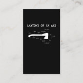 Funny Ax Throwing Anatomy Hatchet Lumberjack Visitekaartje (Voorkant)