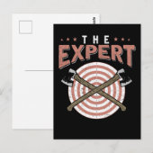 Funny Ax Throwing Expert Hatchet Woodworker Briefkaart (Voorkant / Achterkant)