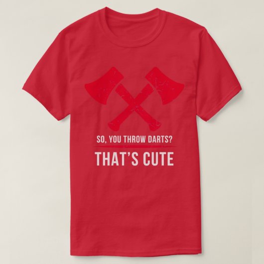 Funny Ax Throwing Fan Merchandise 1 T-shirt (Design voorkant)