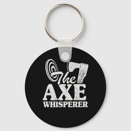 Funny Ax Throwing Gift the Ax Whisperer Quottes Sleutelhanger (Voorkant)