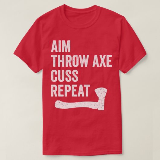 Funny Ax Throwing Lumberjack Hatchet im Throw Ax T-shirt (Design voorkant)