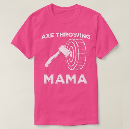 Funny Ax Throwing Mama design T-shirt (Design voorkant)