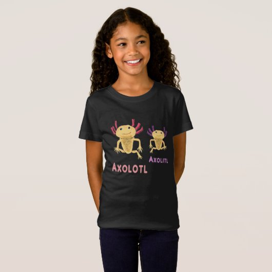 Funny Axolotl Axolitl Pun T-shirt (Voorkant volledig)