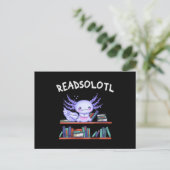 Funny Axolotl Briefkaart (Staand voorkant)