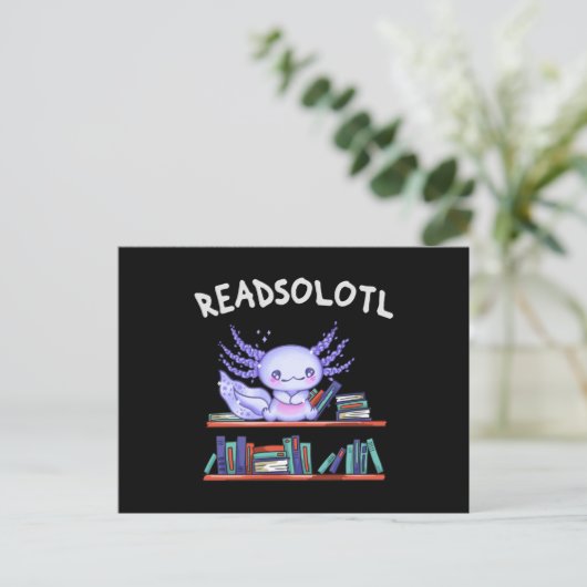 Funny Axolotl Briefkaart (Staand voorkant)