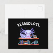 Funny Axolotl Briefkaart (Voorkant / Achterkant)