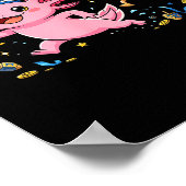 Funny Axolotl Dreidel Menorah Hanukkah Kids Womens Poster (Hoek)