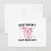 Funny Axolotl Gezegden Briefkaart (Voorkant / Achterkant)