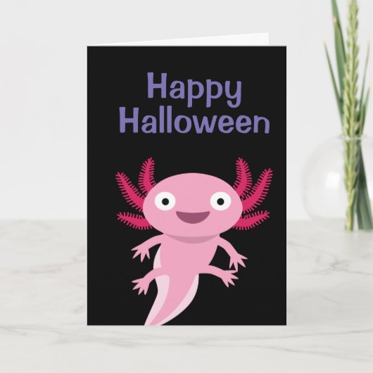 Funny Axolotl Illustratie Kaart (Voorkant)