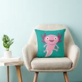 Funny Axolotl Illustratie Kussen (Stoel)