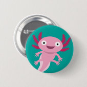 Funny Axolotl Illustratie Ronde Button 5,7 Cm (Voorkant /achterkant)