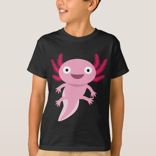 Funny Axolotl Illustratie T-shirt (Voorkant)