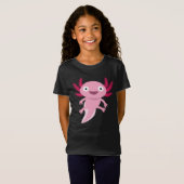 Funny Axolotl Illustratie T-shirt (Voorkant volledig)