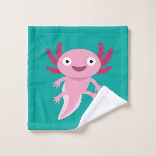 Funny Axolotl Illustratie Washandje (Wasdoekje)