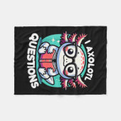 Funny Axolotl Questions Cute Axolotl  Fleece Deken (Voorkant (Horizontaal))