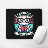 Funny Axolotl Questions Cute Axolotl Muismat (Met muis)