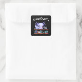 Funny Axolotl Vierkante Sticker (Tas)
