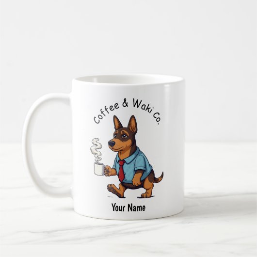 Funny  Azawakh Dog Business Suit Coffee  Koffiemok (Links)