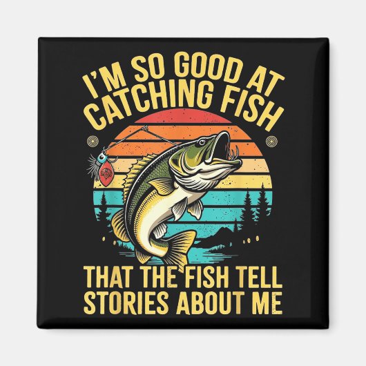 Funny B Fishing Quote Angler Snnerbait Lure Humor Magneet (Voorkant)