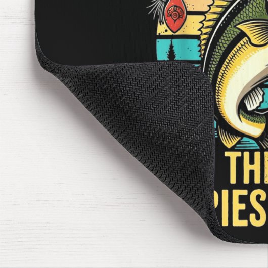 Funny B Fishing Quote Angler Snnerbait Lure Humor  Muismat (Hoek)