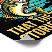 Funny B Fishing Quote Angler Snnerbait Lure Humor  Poster (Hoek)