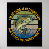 Funny B Fishing Quote Angler Snnerbait Lure Humor  Poster (Voorkant)