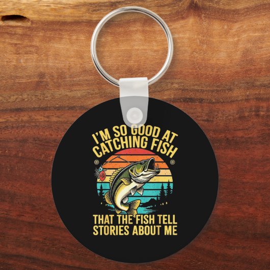 Funny B Fishing Quote Angler Snnerbait Lure Humor  Sleutelhanger (Voorkant)