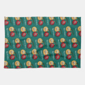 Funny Baa Humbug Sheep Christmas Cartoon Pattern Theedoek (Horizontaal)