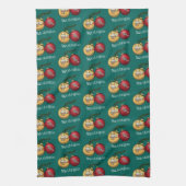 Funny Baa Humbug Sheep Christmas Cartoon Pattern Theedoek (Verticaal)