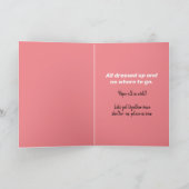 Funny Baboon, allemaal gekleed, op zijn plaats Kaart (Binnen)