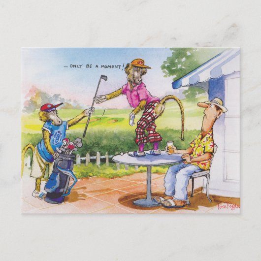 Funny Baboons Briefkaart (Voorkant)