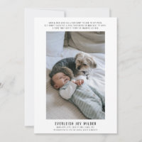 Funny Baby and Dog Photo Birth