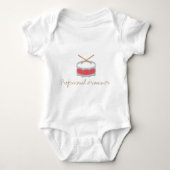 Funny baby bodysuit-drummer romper (Voorkant)