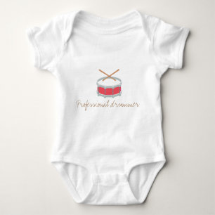 Funny baby bodysuit-drummer romper