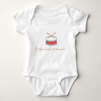 Funny baby bodysuit-drummer romper