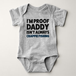 Funny Baby Crappie Vist Jersey Bodysuit Shirt