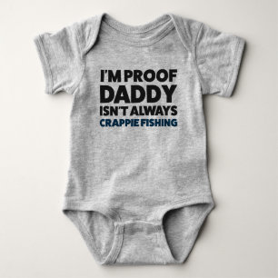 Funny Baby Crappie Vist Jersey Bodysuit Shirt
