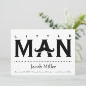 Funny Baby Custom Name Birth Announding Kaart (Staand voorkant)