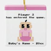 Funny Baby Eerste kerstvideo Game Ornament (Voorkant)