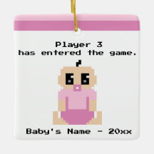 Funny Baby Eerste kerstvideo Game Ornament
